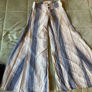 Free people wide leg flare jeans sz 2
